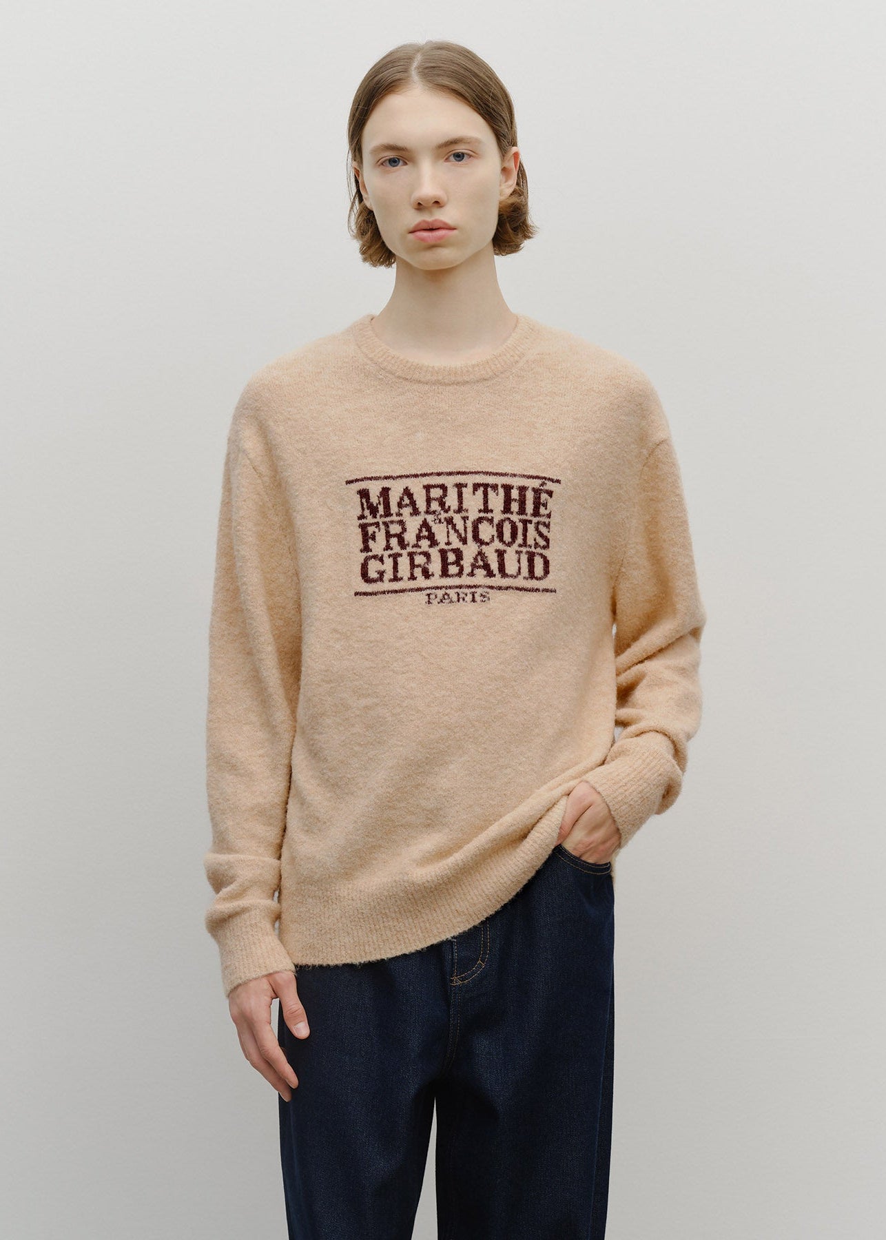 BOUCLE CLASSIC LOGO KNIT PULLOVER