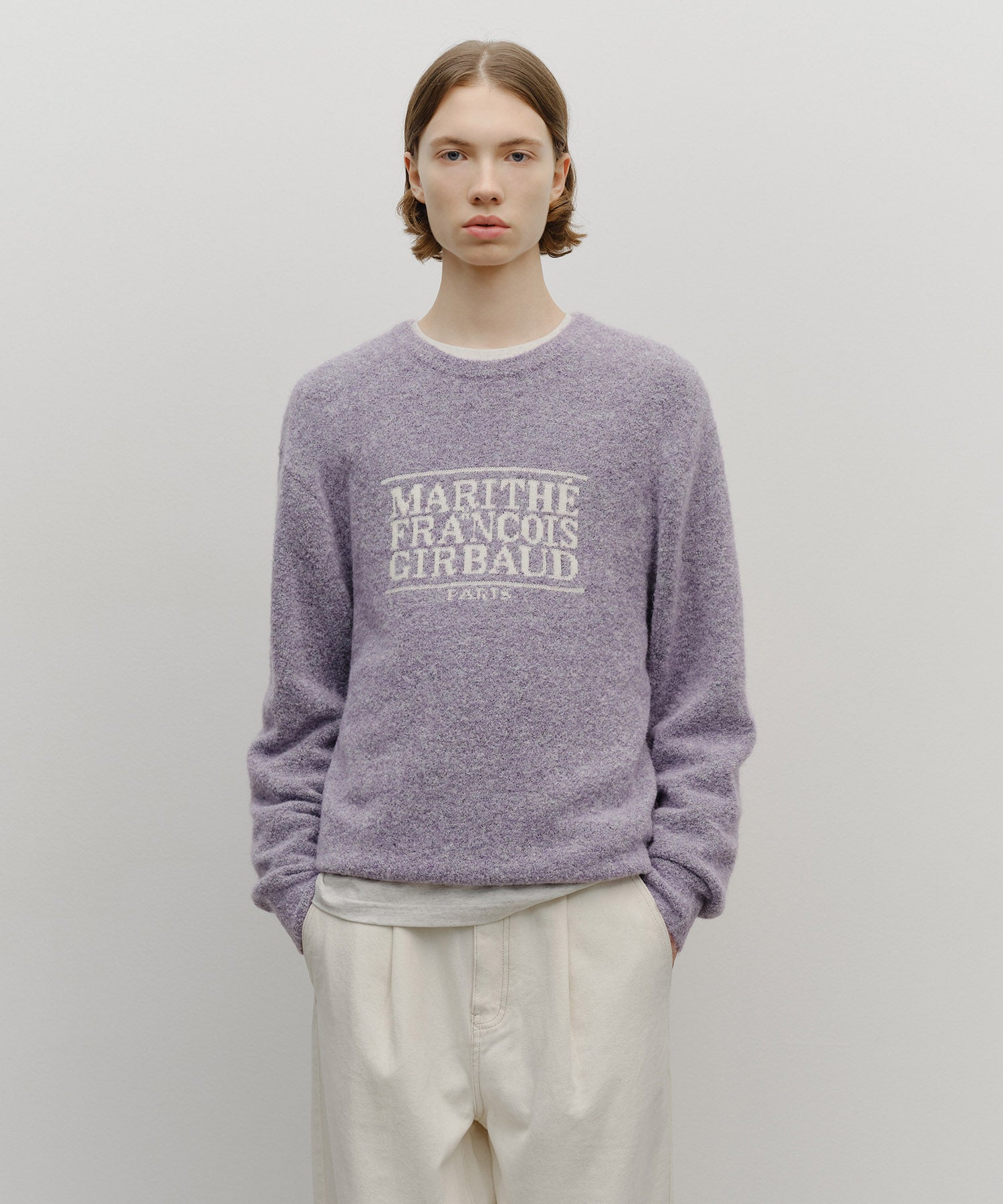 BOUCLE CLASSIC LOGO KNIT PULLOVER