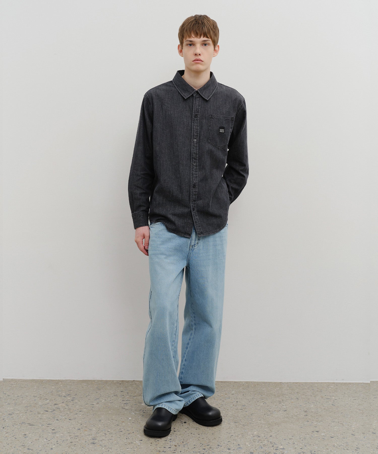 M HIGH STRAIGHT DENIM PANTS