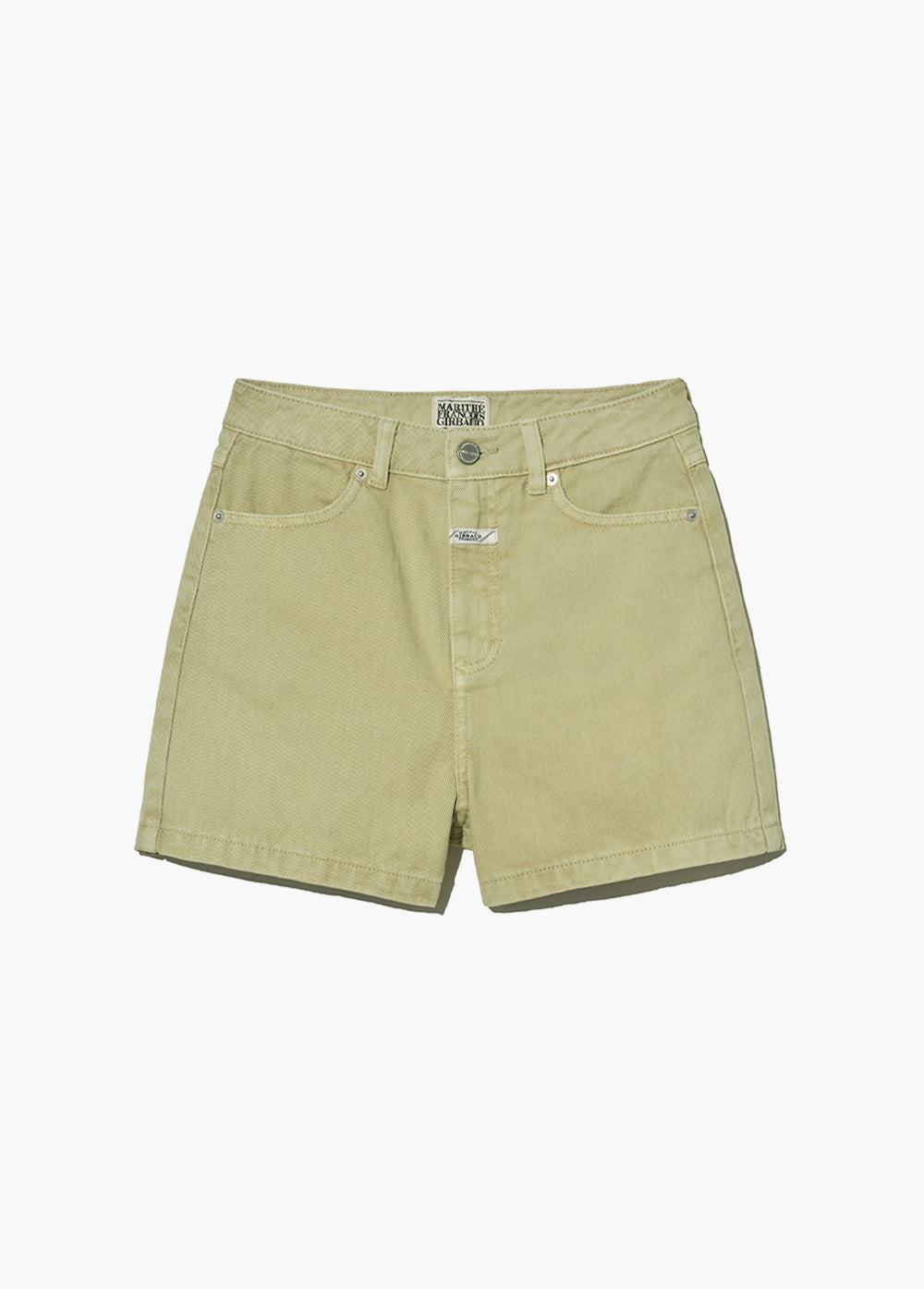 W COLORED DENIM SHORTS