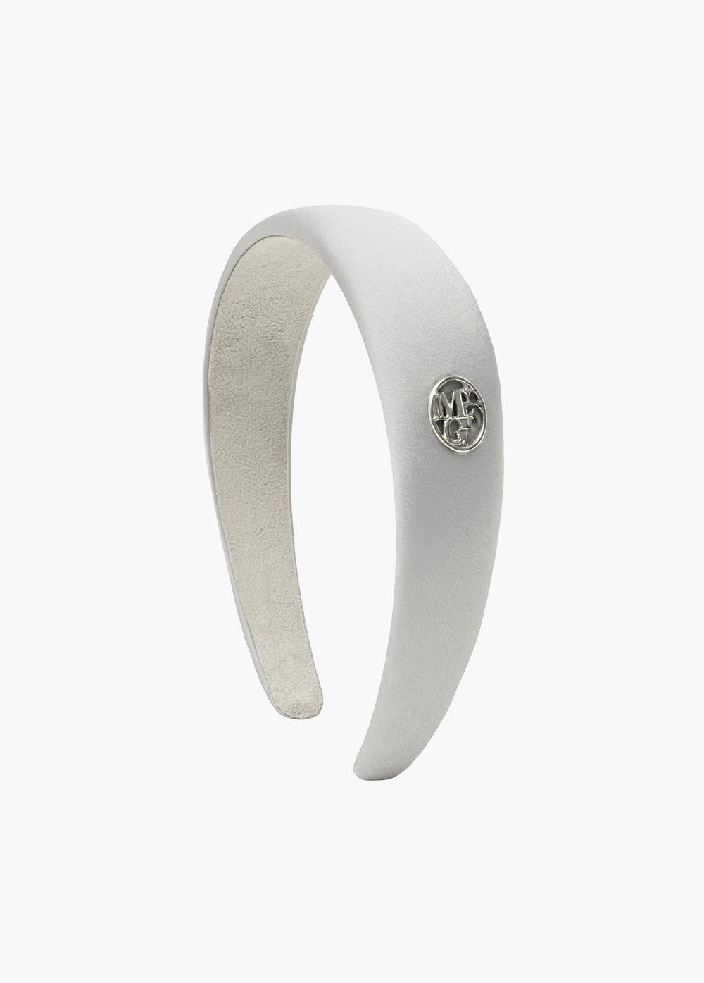 CIRCLE LOGO SATIN HAIR BAND