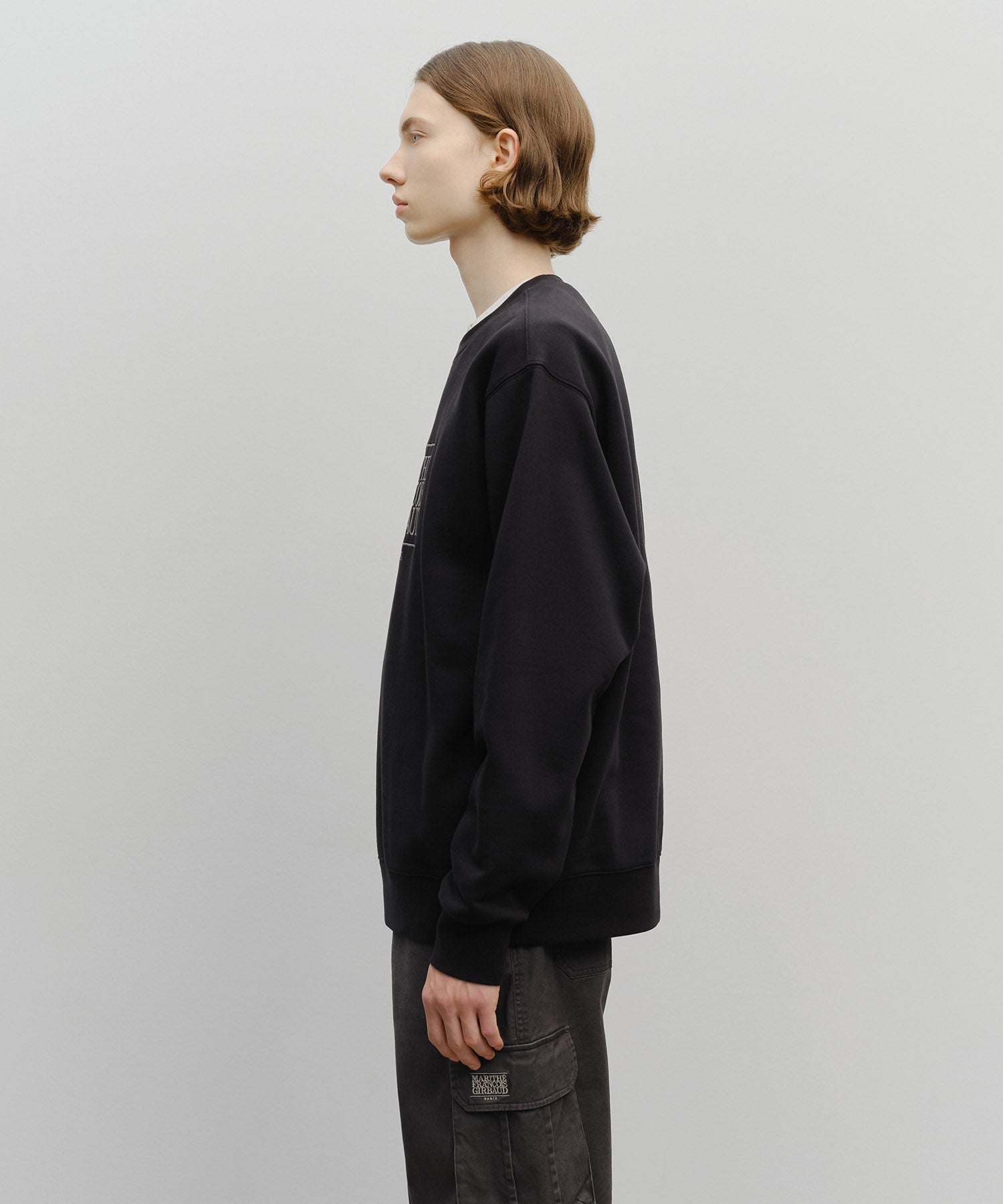 CLASSIC LOGO EMBROIDERY SWEATSHIRT (BRUSHED)