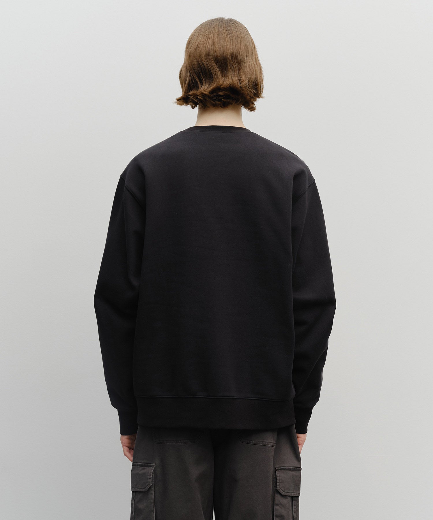 CLASSIC LOGO EMBROIDERY SWEATSHIRT (BRUSHED)