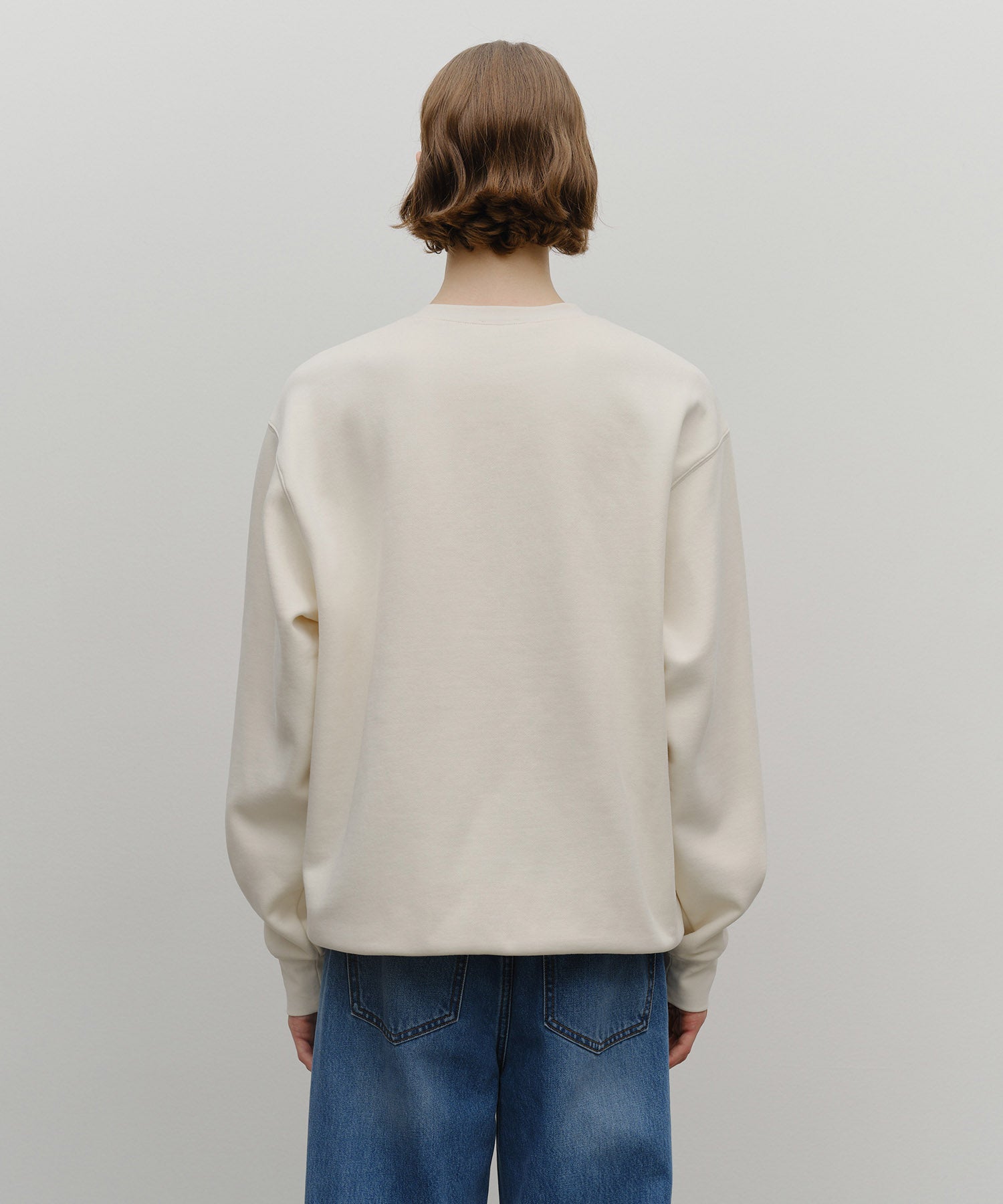 CLASSIC LOGO EMBROIDERY SWEATSHIRT (BRUSHED)