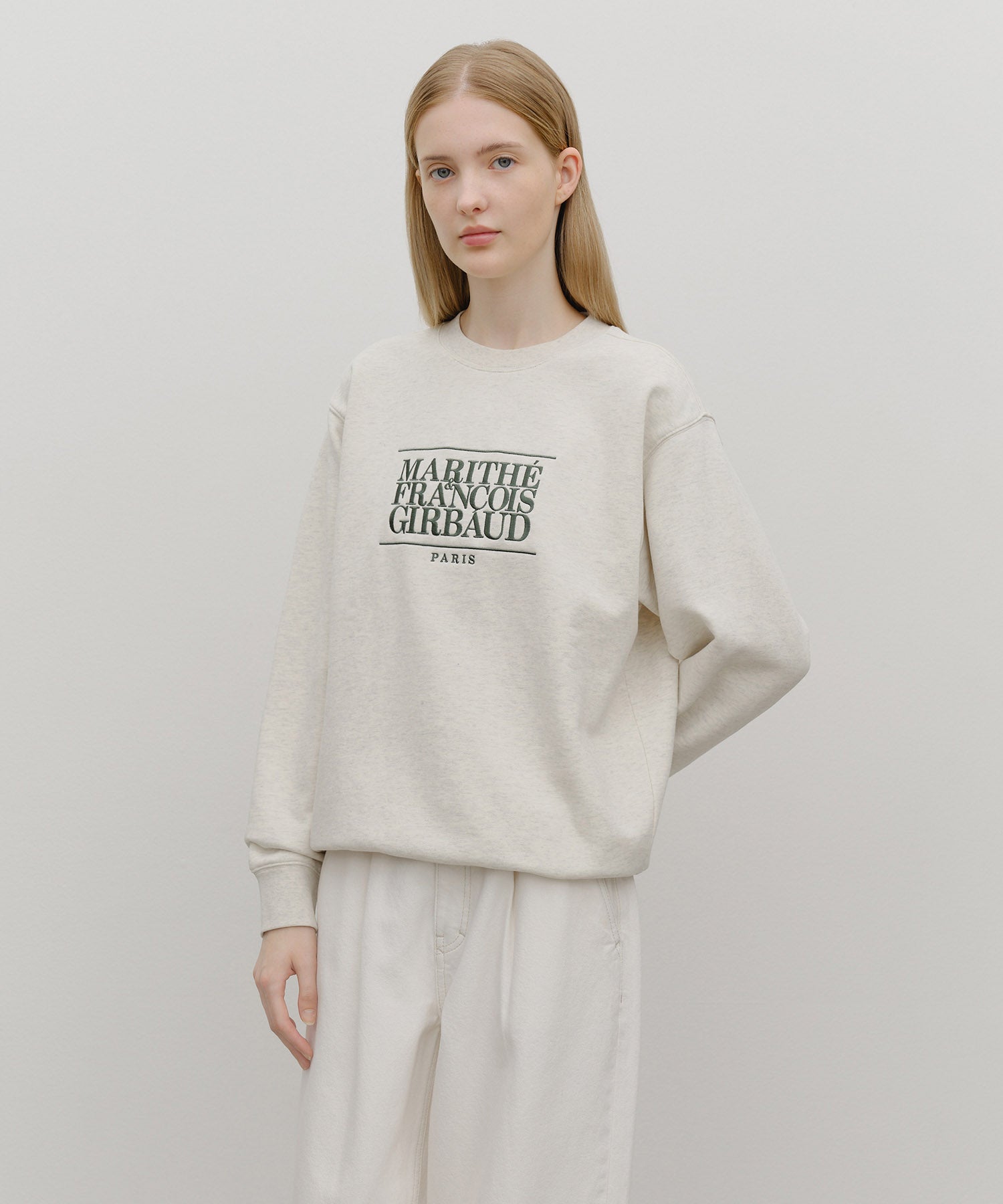 CLASSIC LOGO EMBROIDERY SWEATSHIRT (BRUSHED)