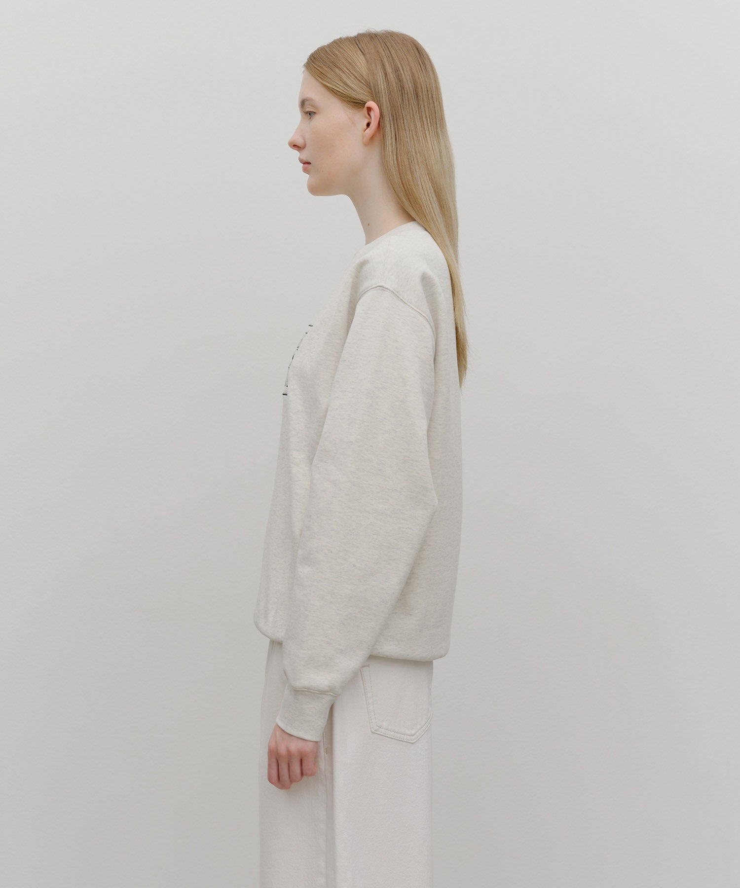 CLASSIC LOGO EMBROIDERY SWEATSHIRT (BRUSHED)