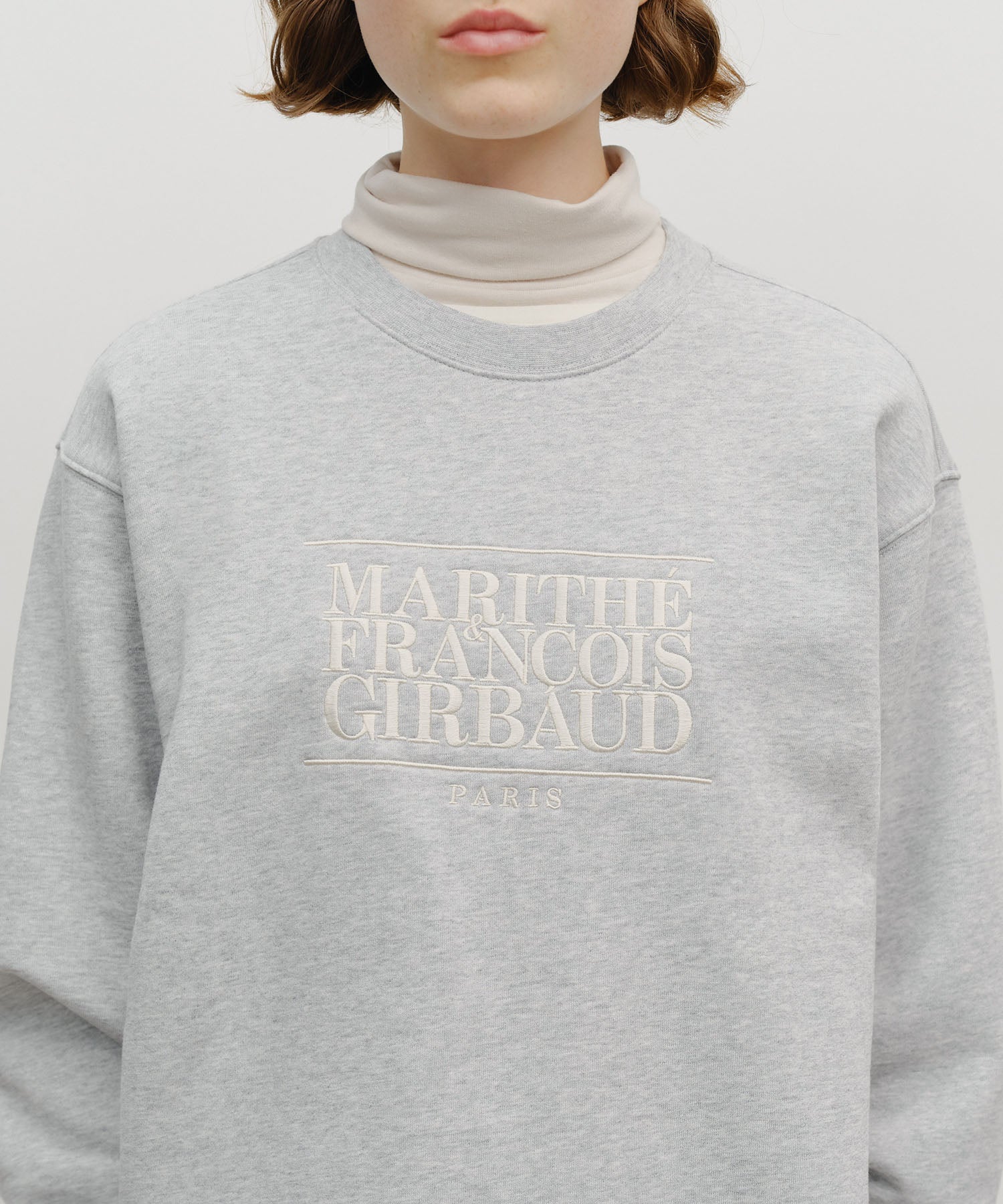 CLASSIC LOGO EMBROIDERY SWEATSHIRT (BRUSHED)