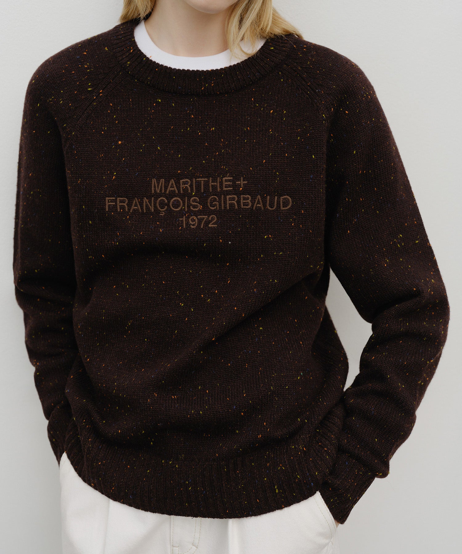 LETTERING LOGO KNIT PULLOVER