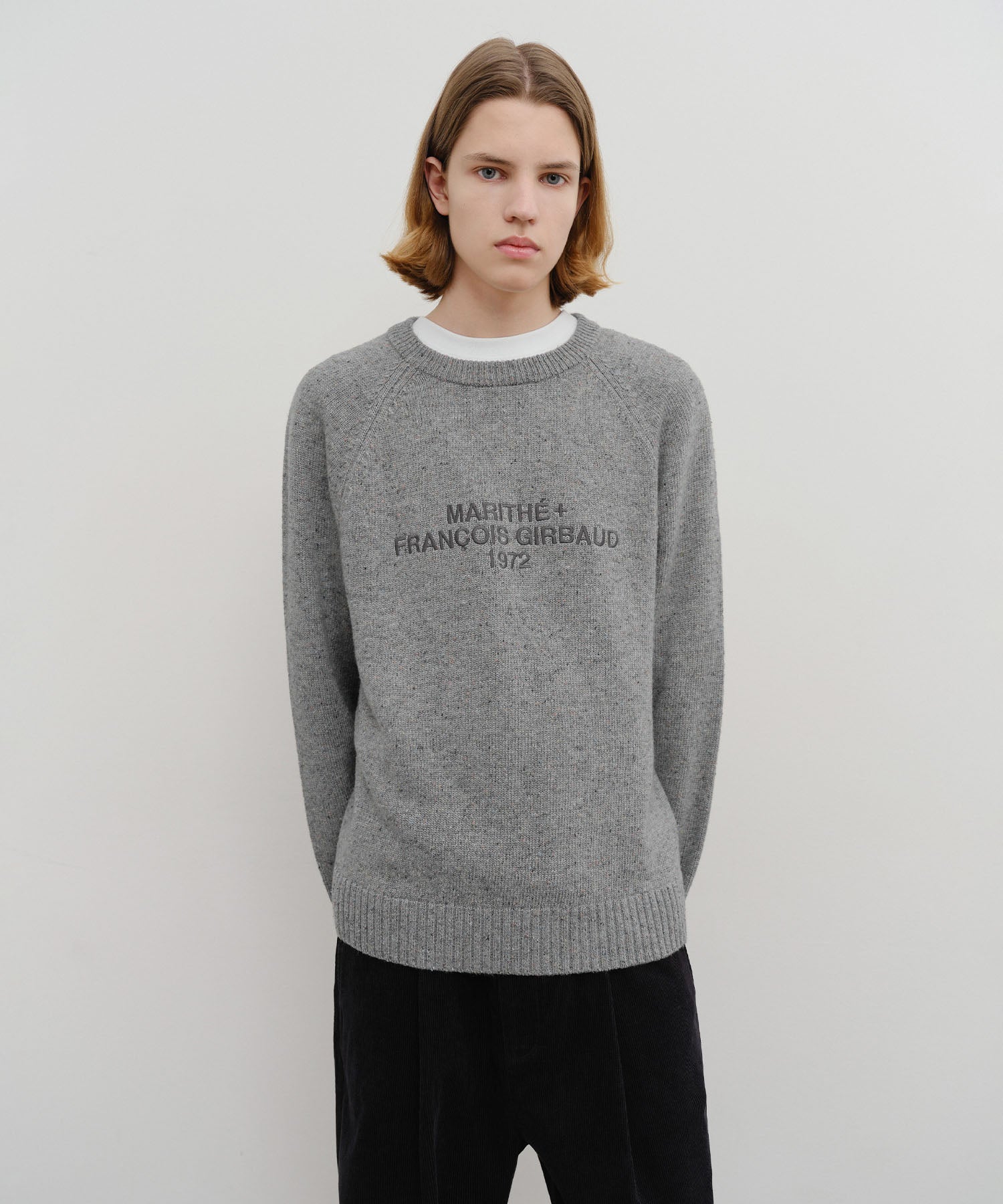 LETTERING LOGO KNIT PULLOVER