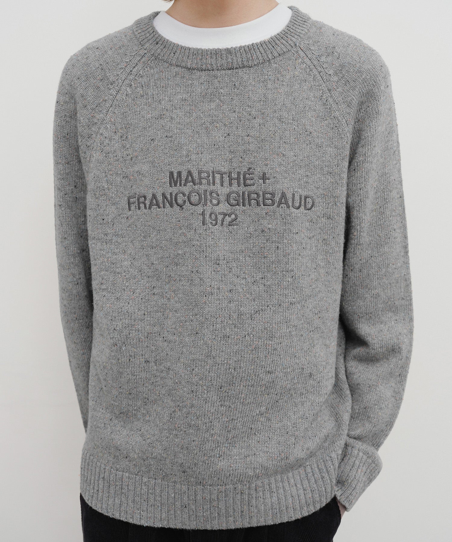LETTERING LOGO KNIT PULLOVER