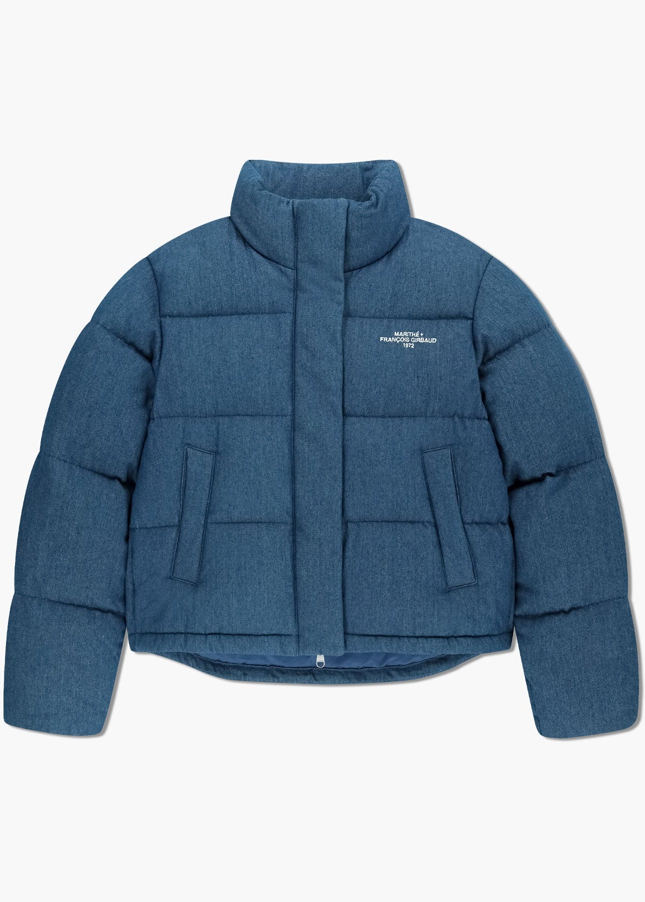 W DENIM CROP DOWN JACKET