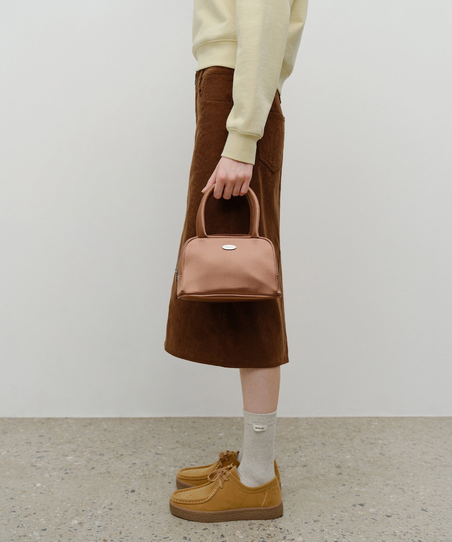 CLASSIC LOGO SATIN MINI TOTE BAG