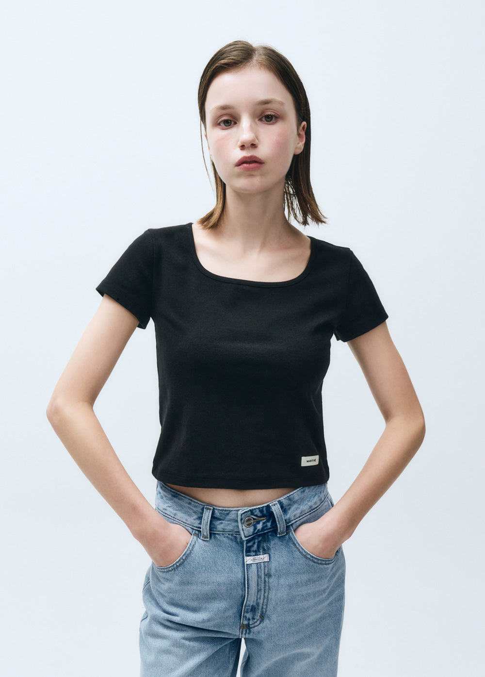 W BASIC CROP TEE