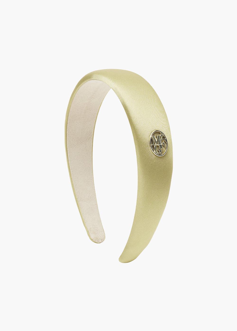 CIRCLE LOGO SATIN HAIR BAND