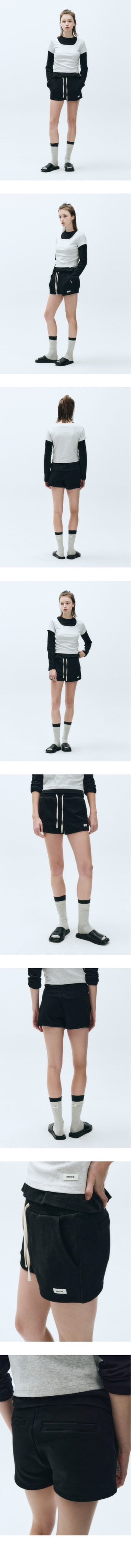 W BASIC SWEAT SHORTS
