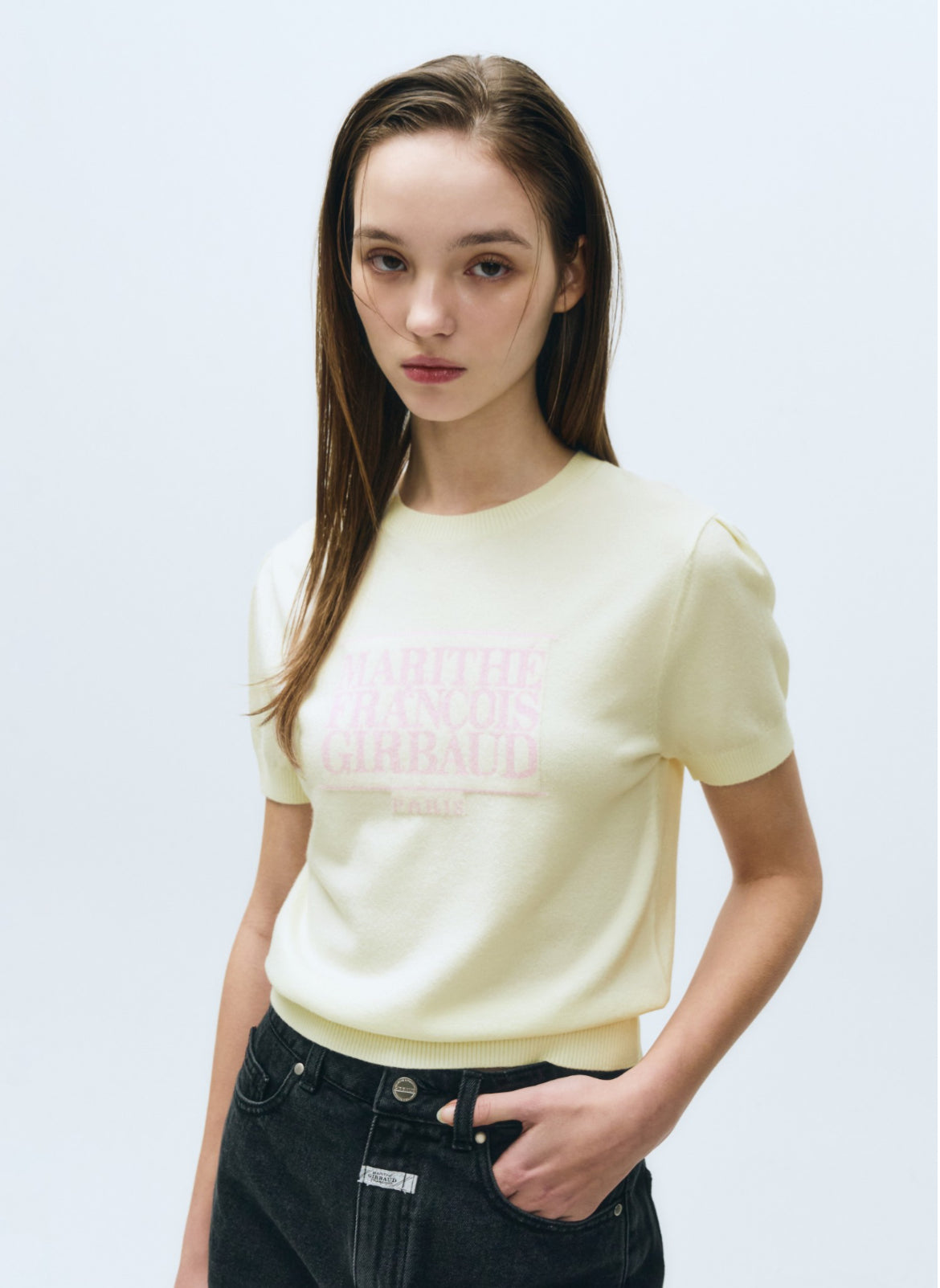 W CLASSIC LOGO HALF KNIT