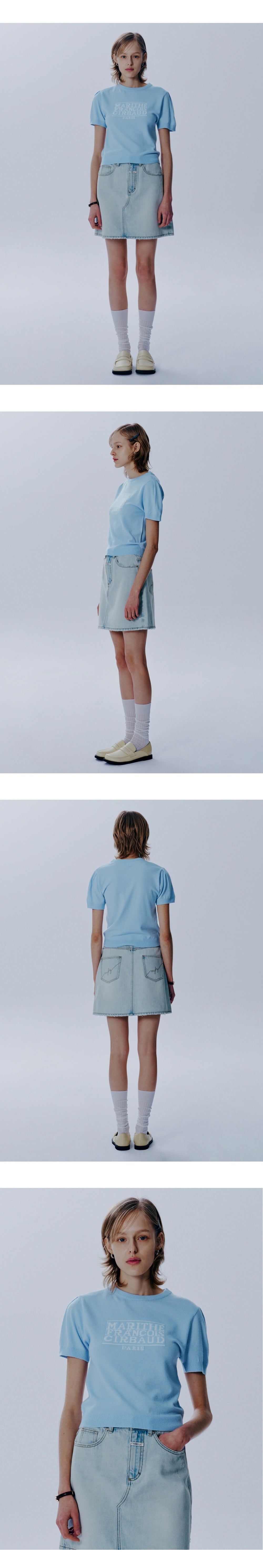 W CLASSIC LOGO HALF KNIT