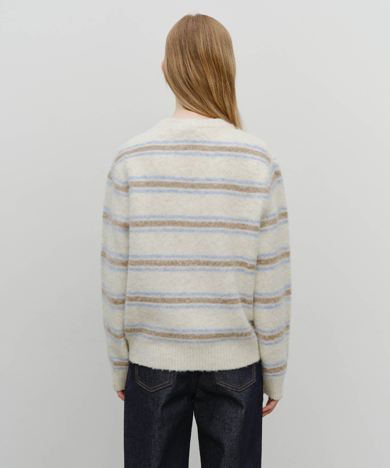 MULTI STRIPE KNIT PULLOVER