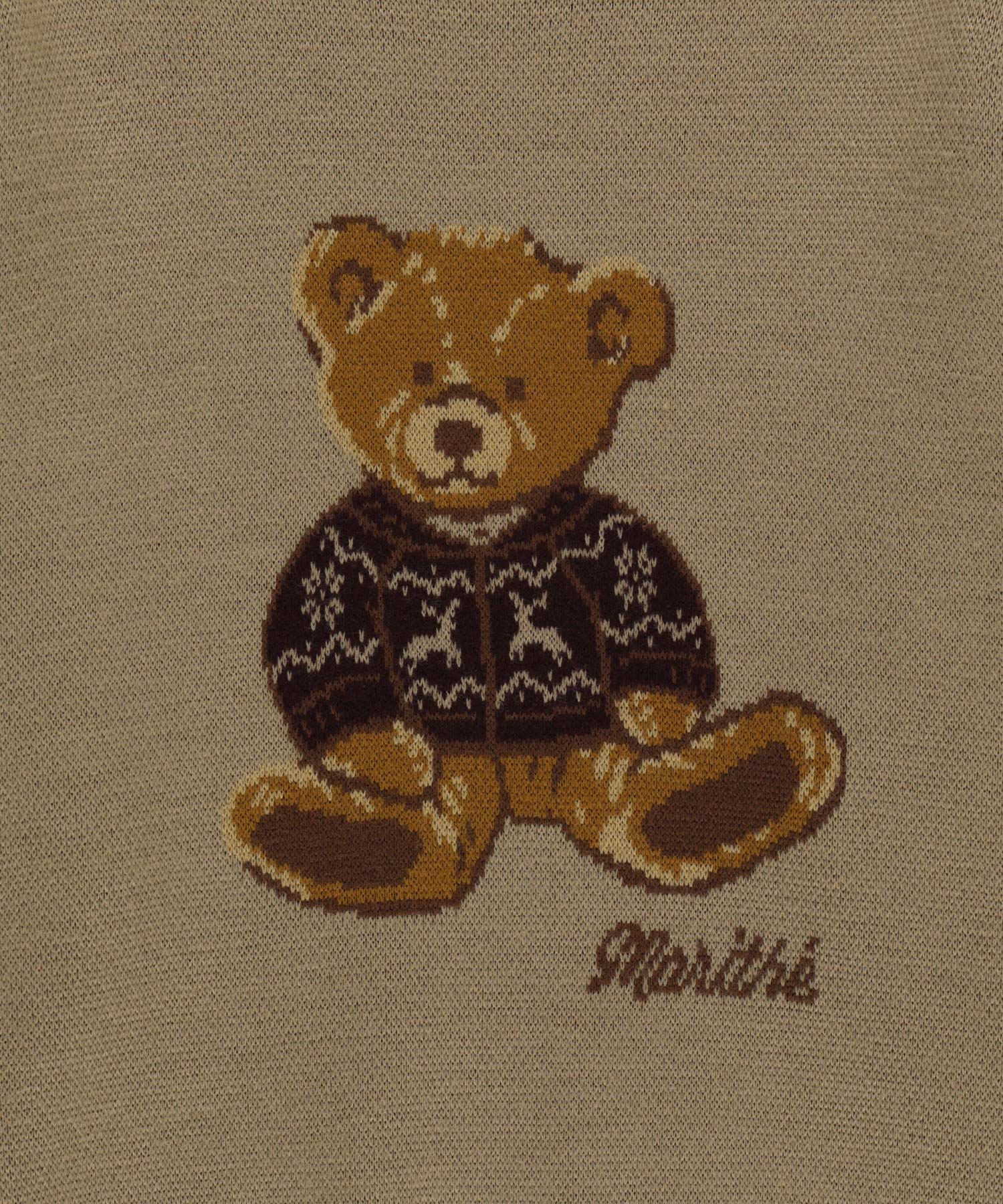 DOODLE BEAR KNIT PULLOVER