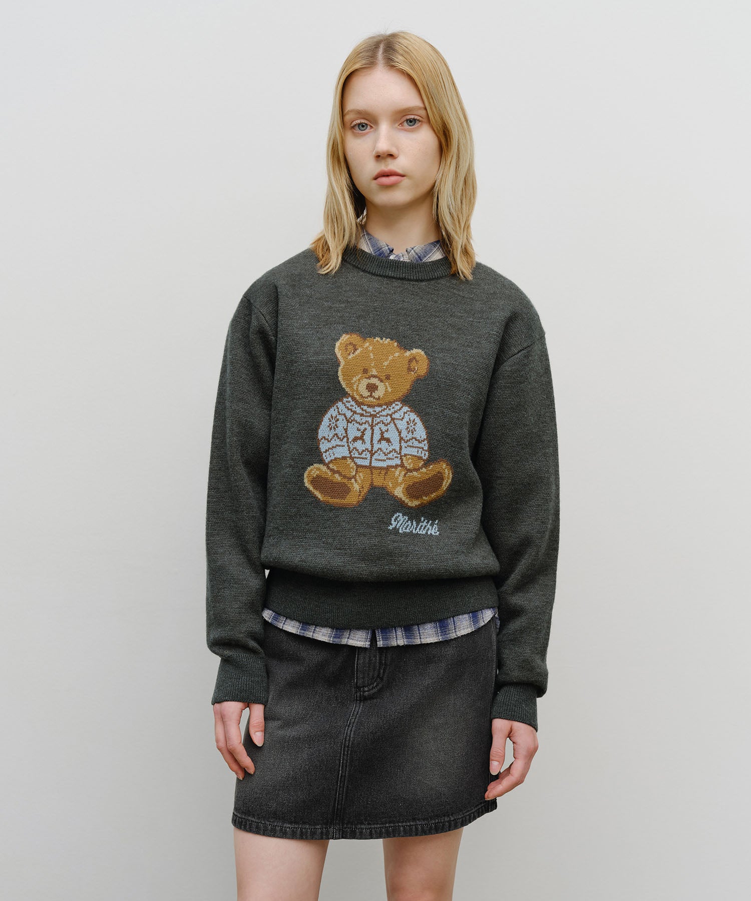 DOODLE BEAR KNIT PULLOVER