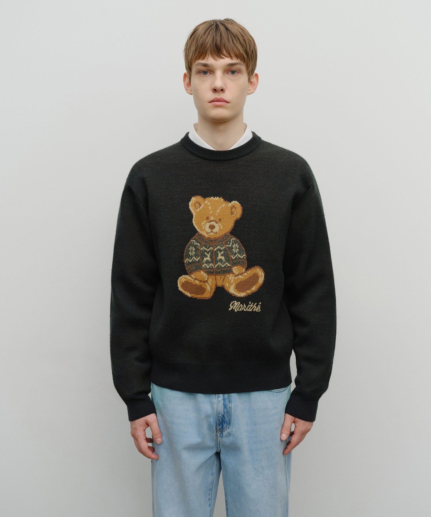 DOODLE BEAR KNIT PULLOVER