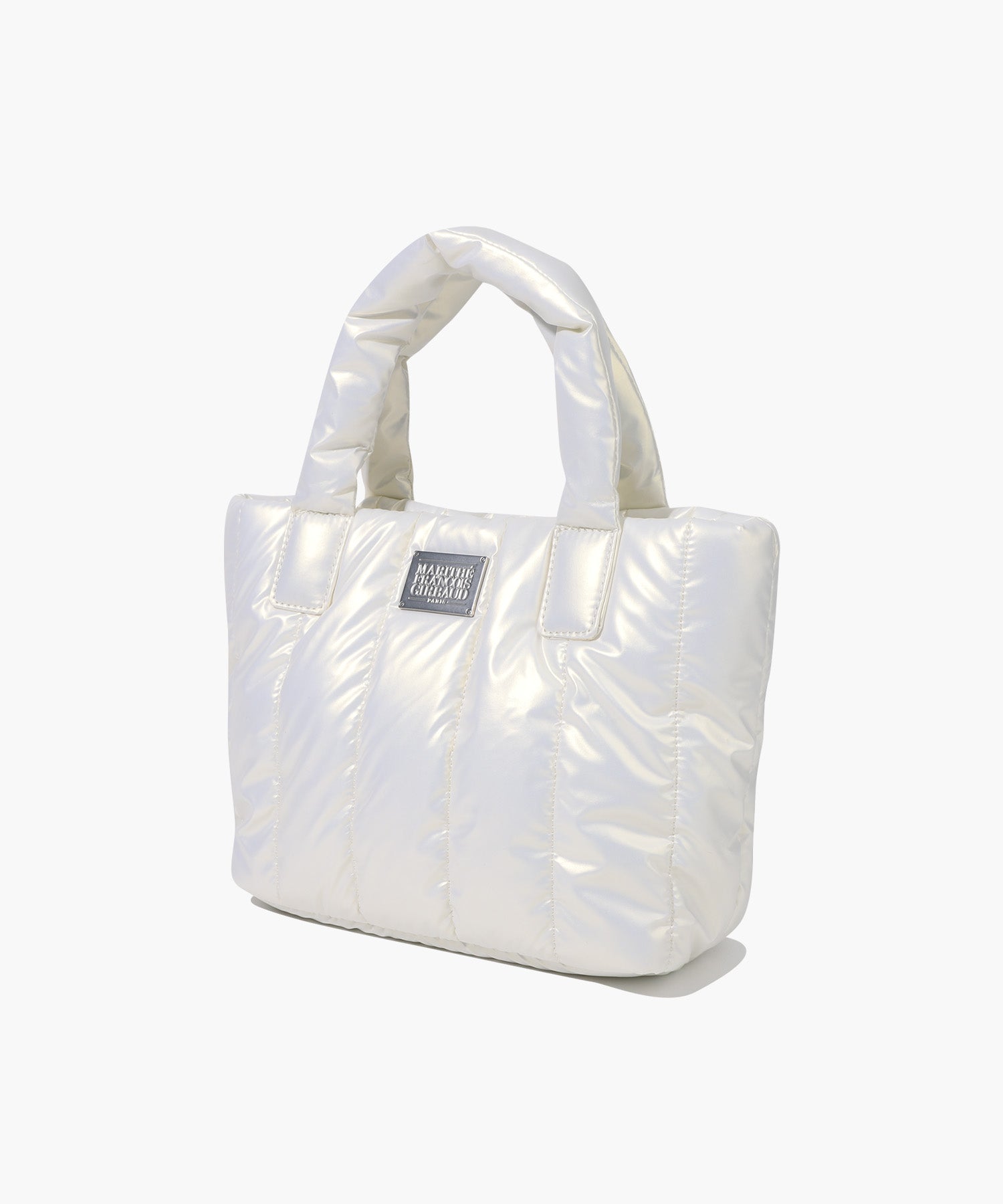 CLASSIC LOGO MATT METALLIC PADDING BAG