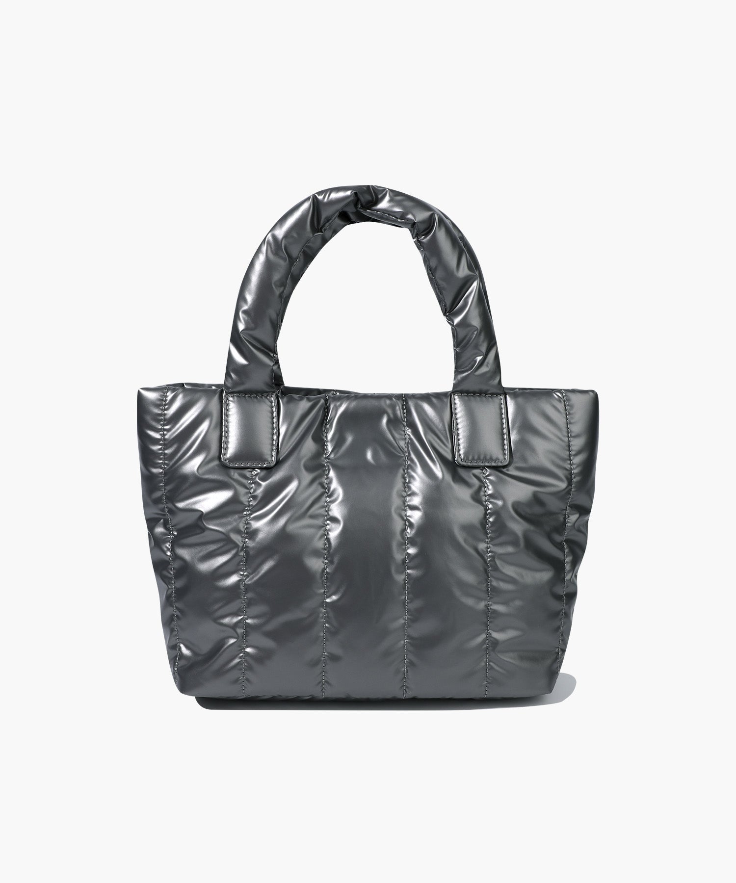CLASSIC LOGO MATT METALLIC PADDING BAG
