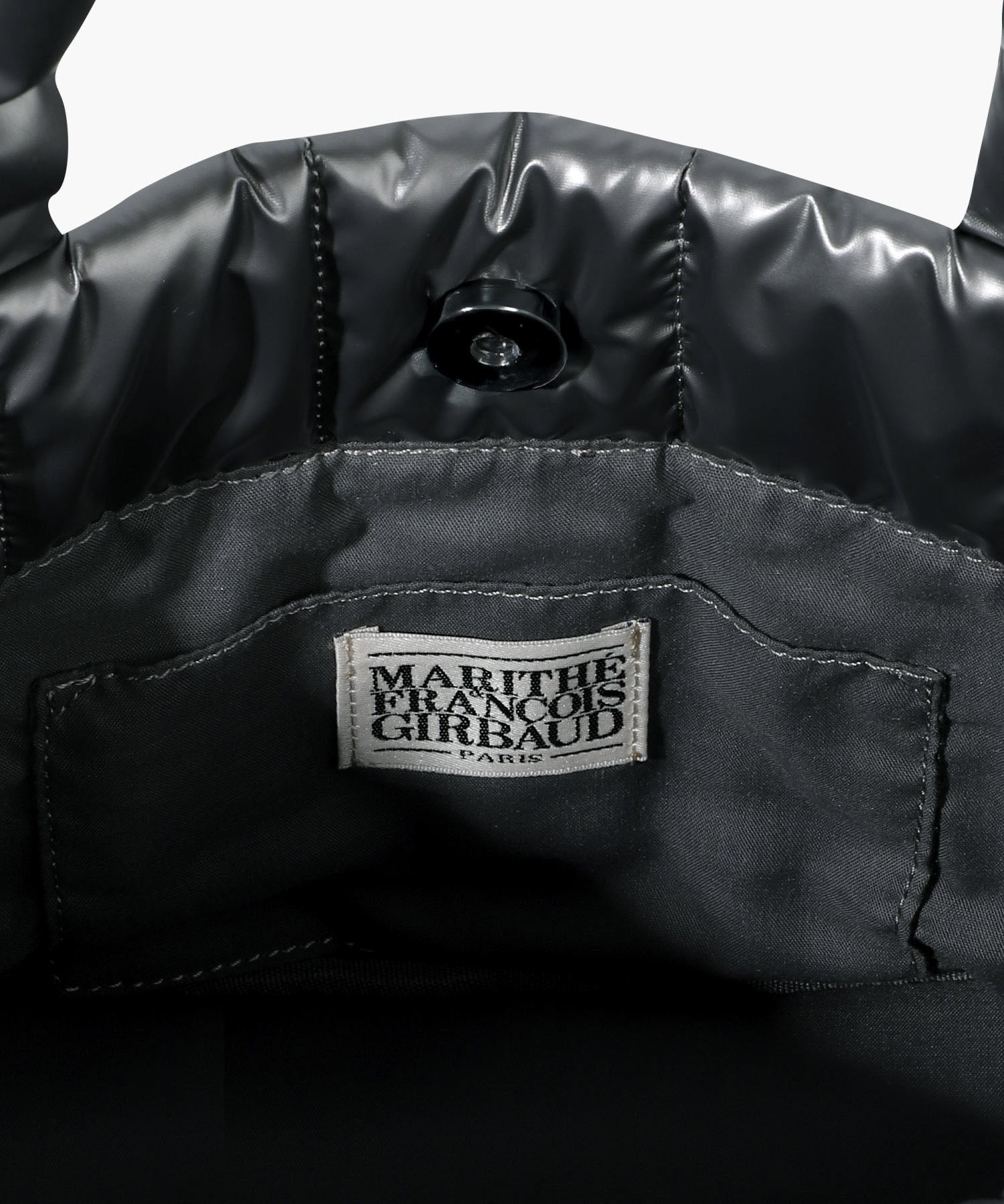 CLASSIC LOGO MATT METALLIC PADDING BAG