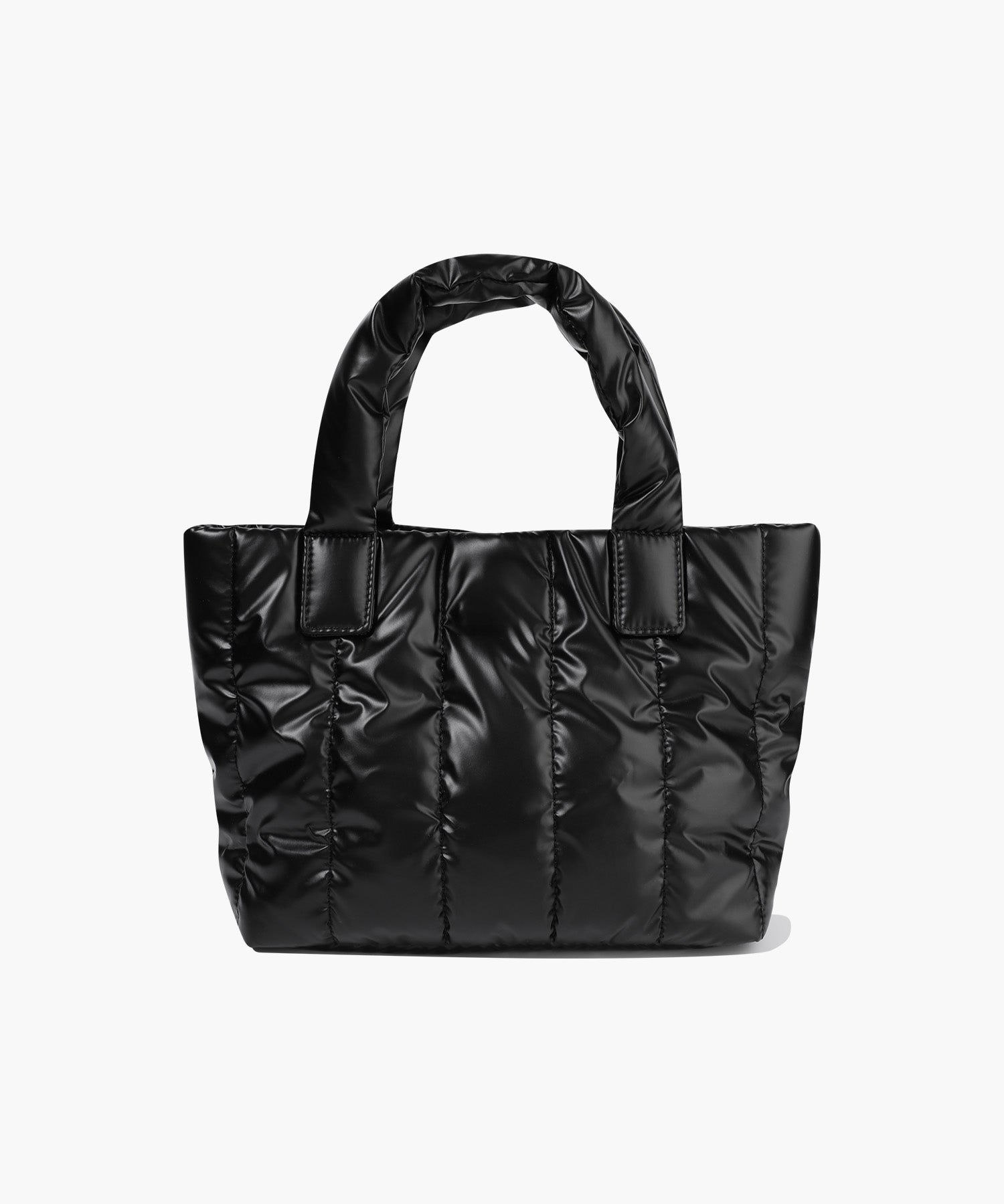 CLASSIC LOGO MATT METALLIC PADDING BAG