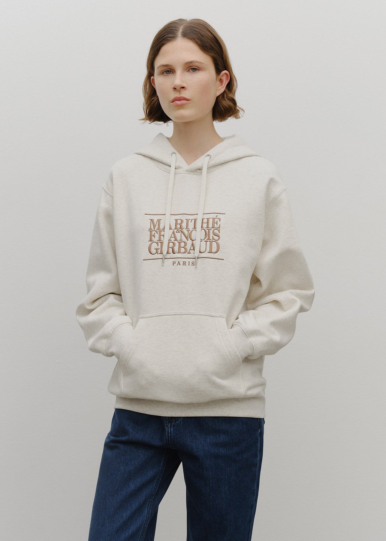 CLASSIC LOGO EMBROIDERY HOODIE (BRUSHED)