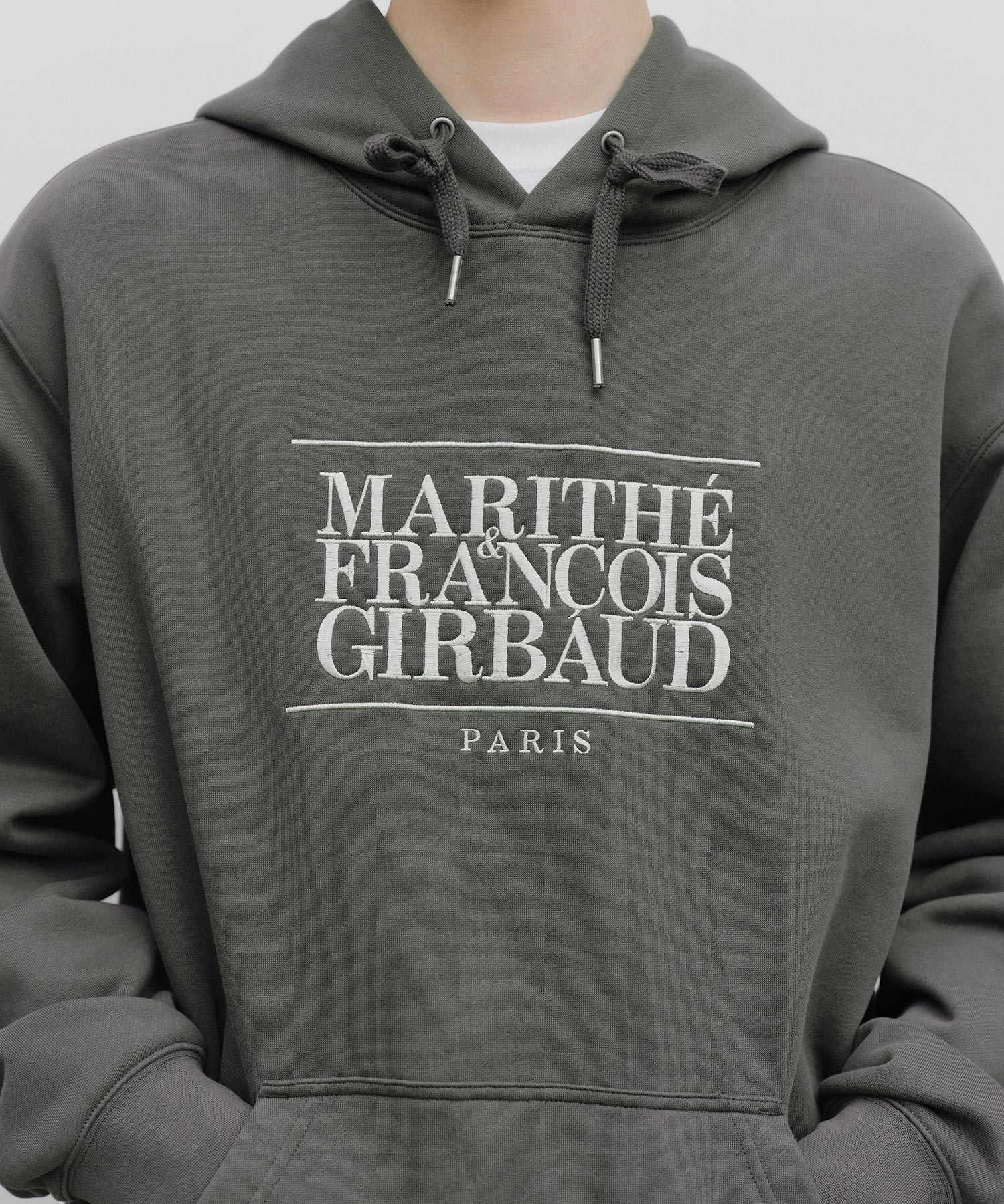 CLASSIC LOGO EMBROIDERY HOODIE (BRUSHED)