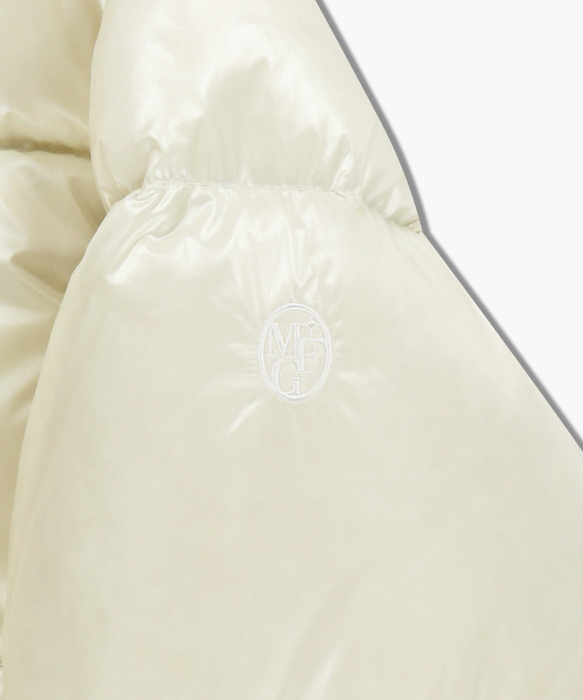 W GLOSSY CROP DOWN JACKET