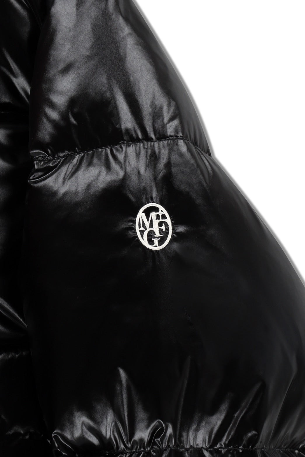 W GLOSSY CROP DOWN JACKET