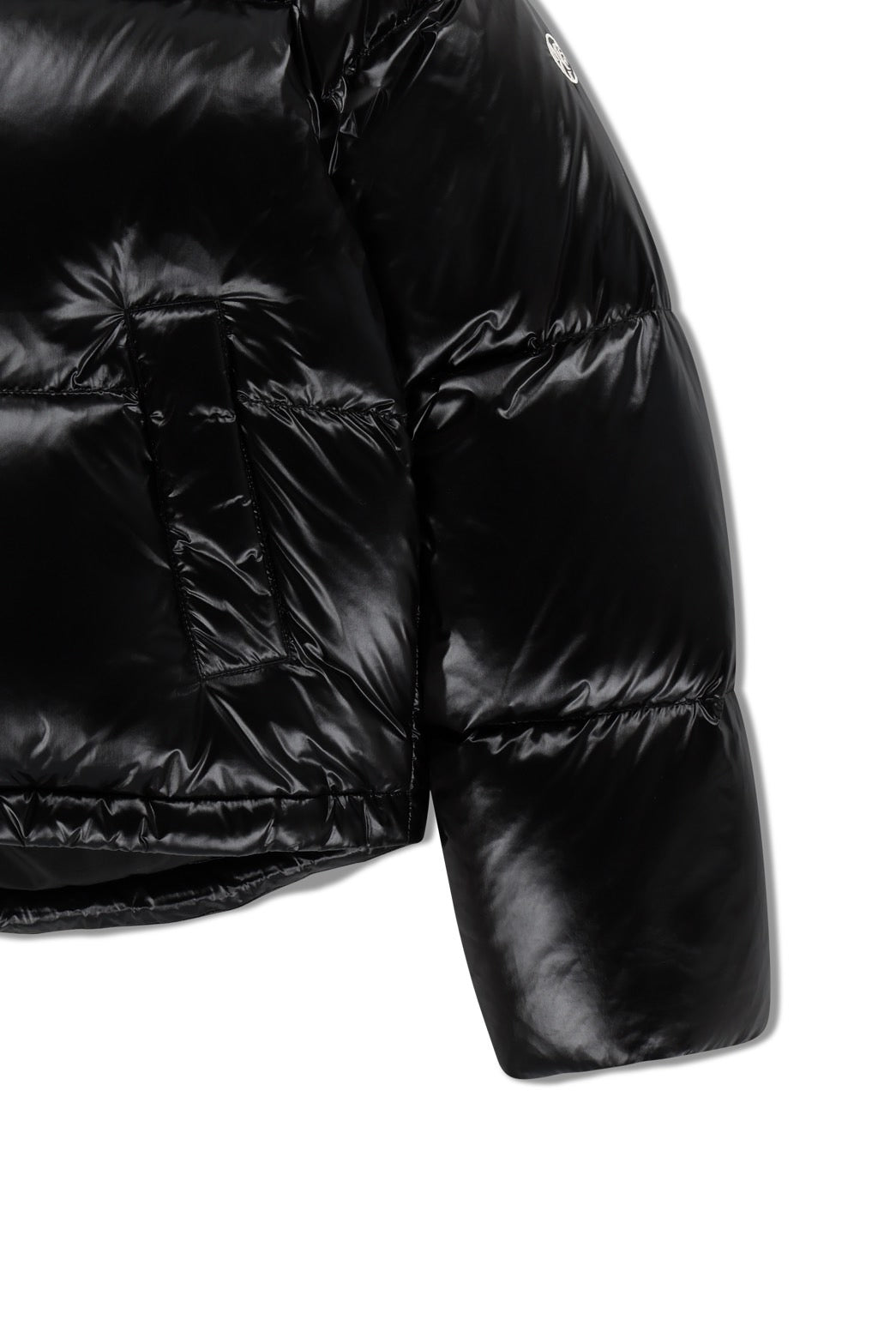 W GLOSSY CROP DOWN JACKET