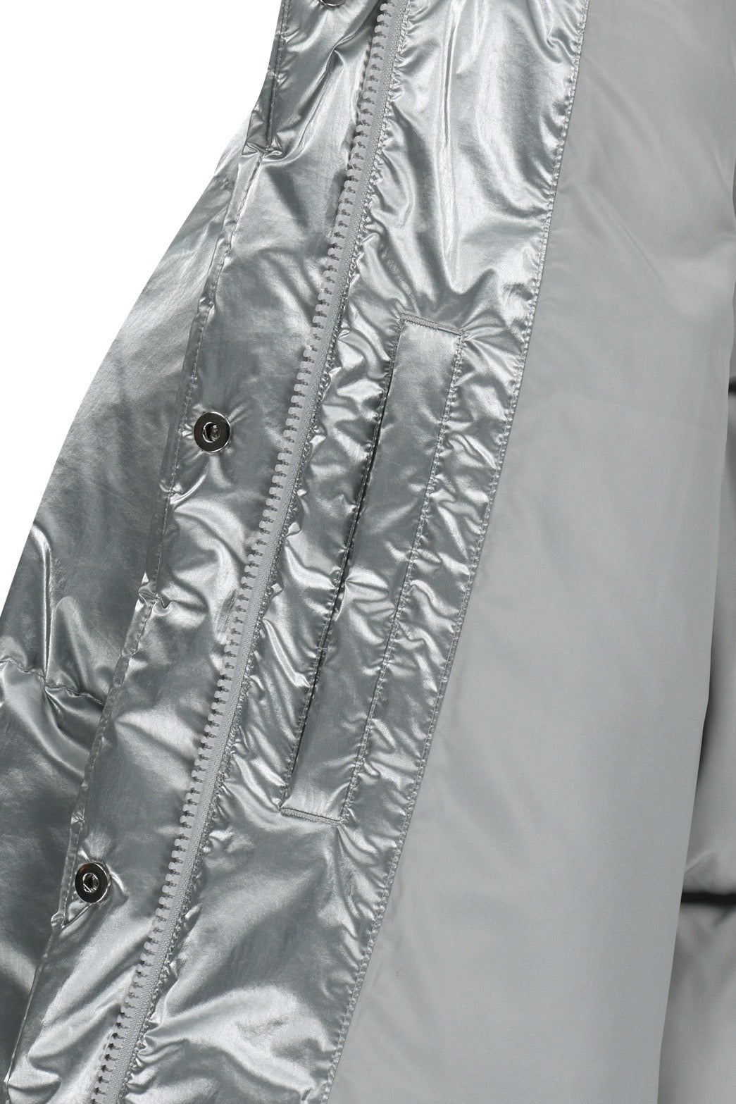 W GLOSSY CROP DOWN JACKET