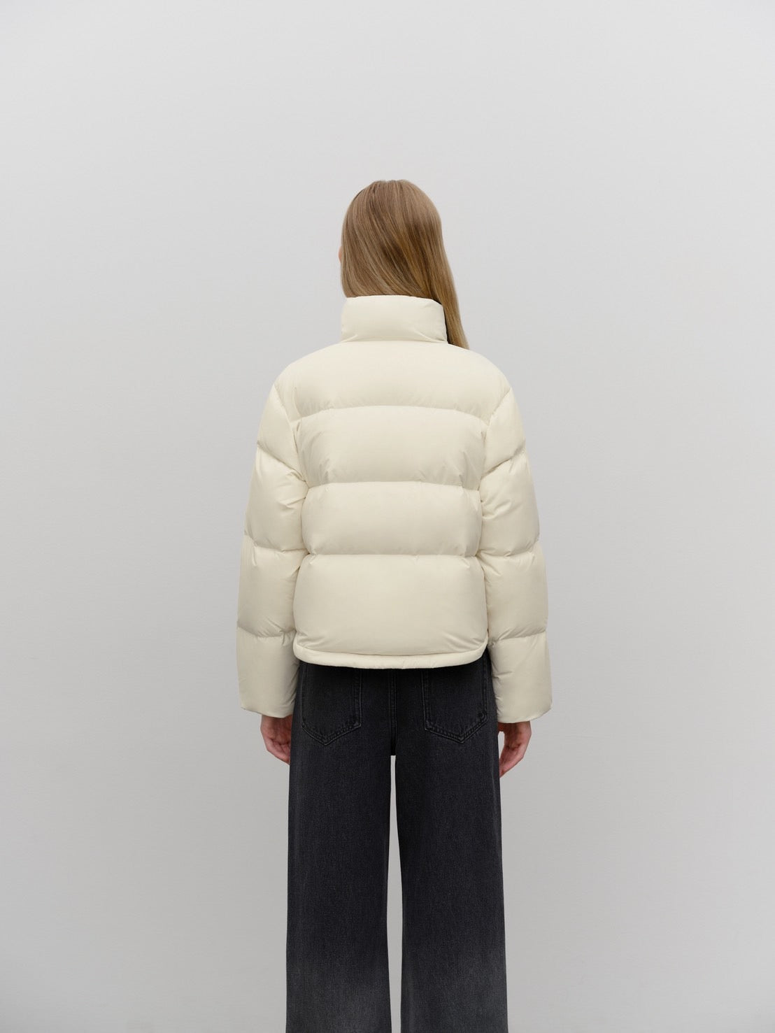 W BASIC CROP DOWN JACKET