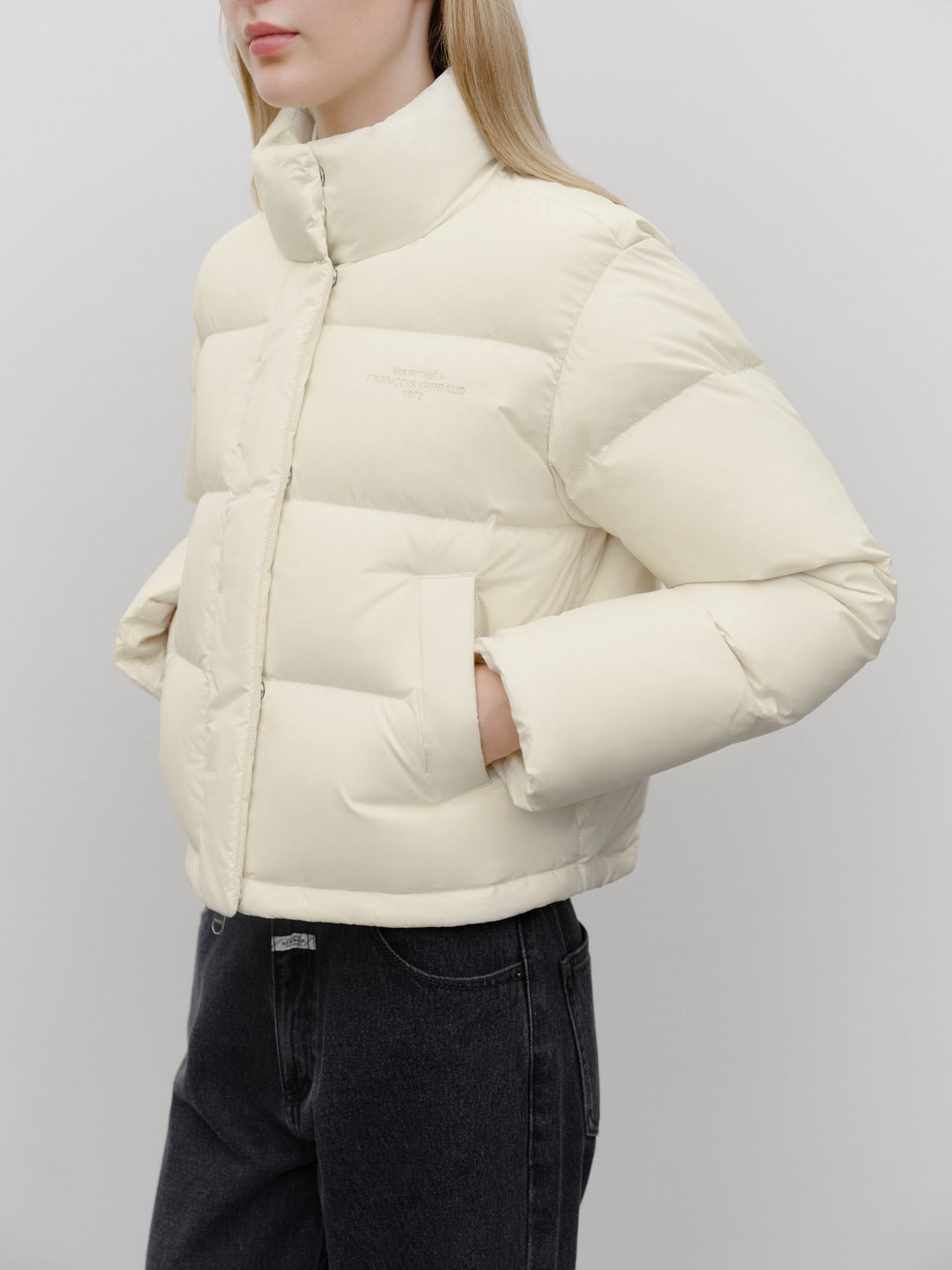 W BASIC CROP DOWN JACKET
