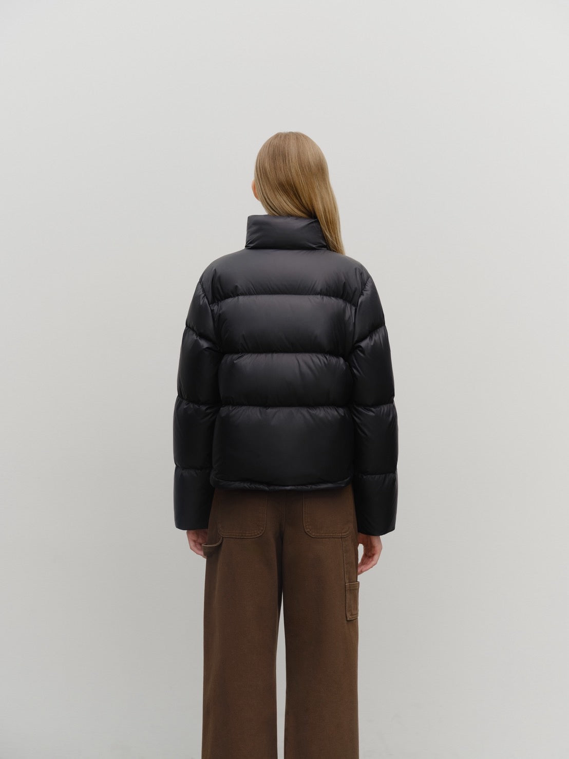 W BASIC CROP DOWN JACKET
