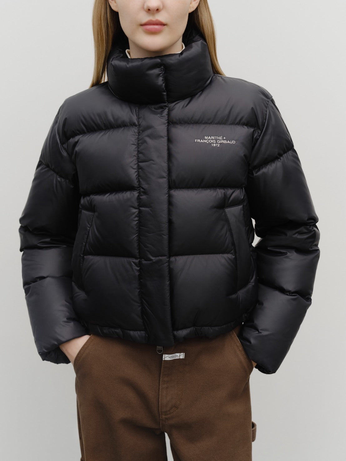 W BASIC CROP DOWN JACKET