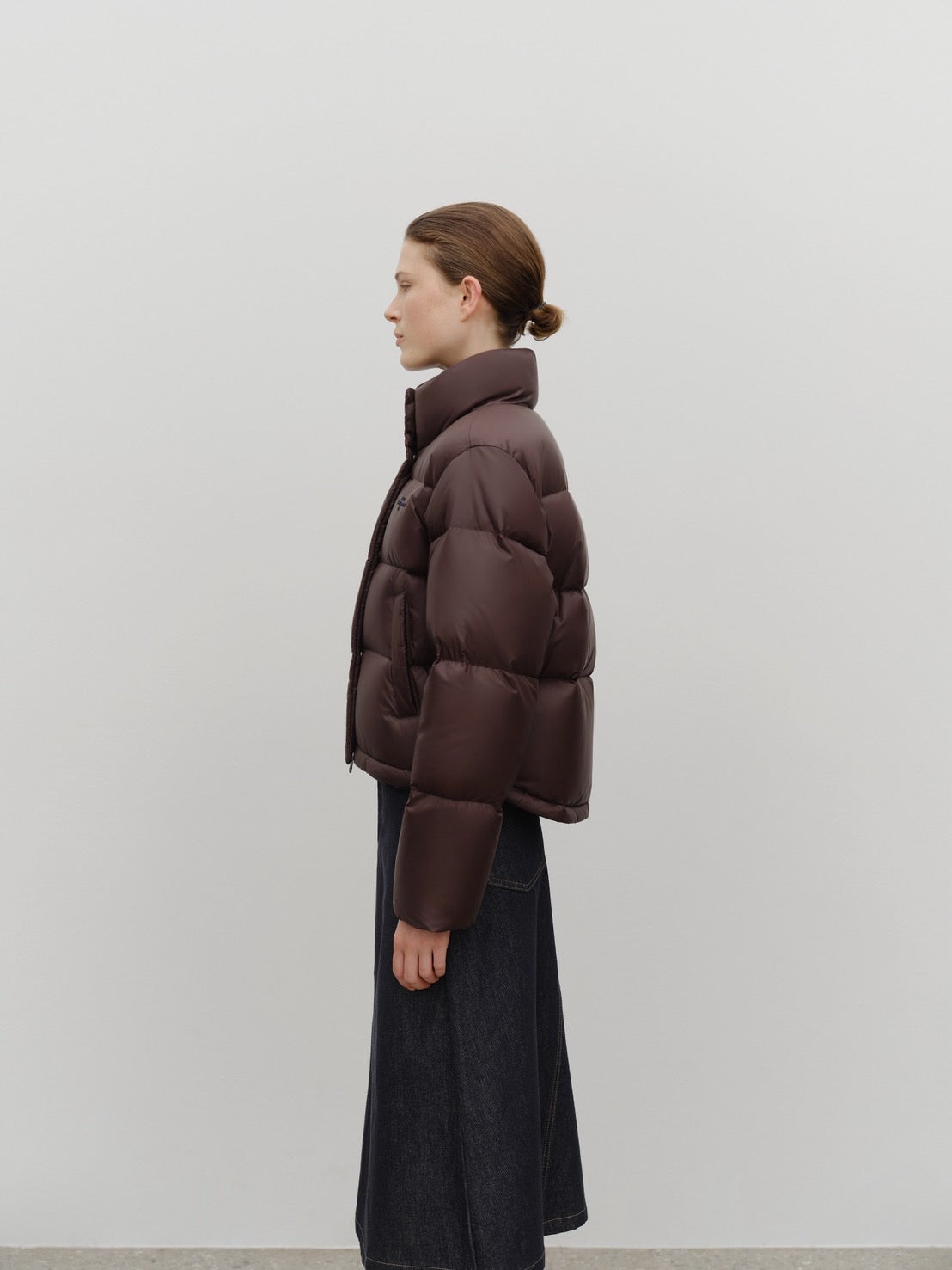 W BASIC CROP DOWN JACKET