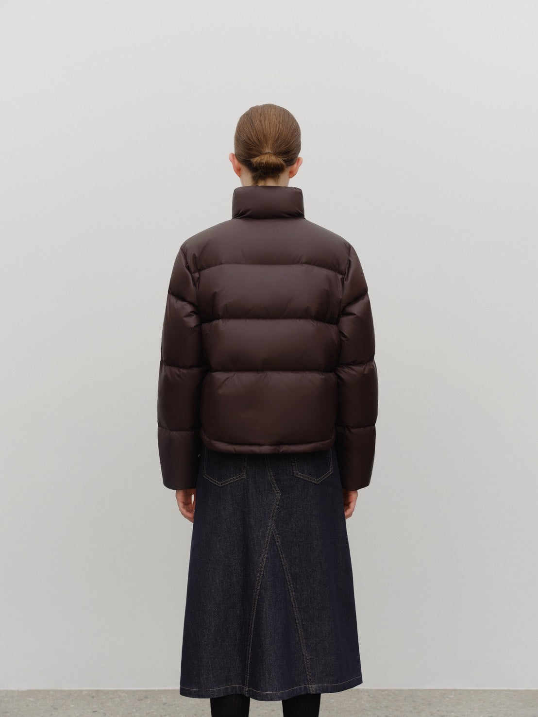 W BASIC CROP DOWN JACKET