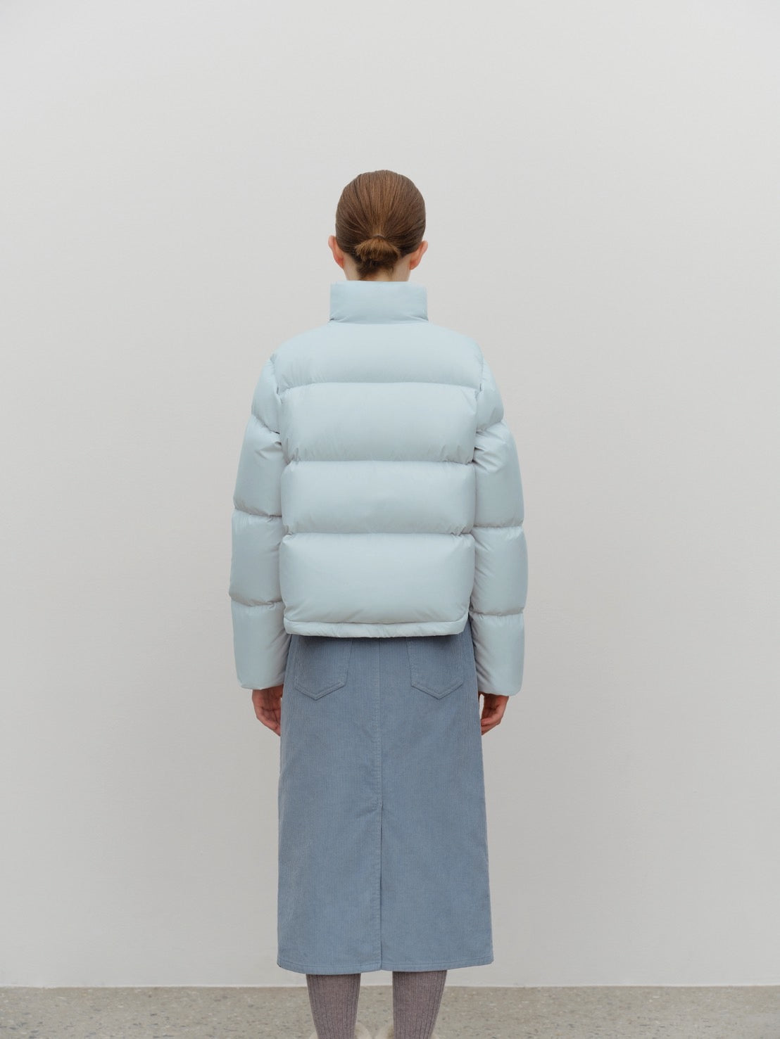 W BASIC CROP DOWN JACKET