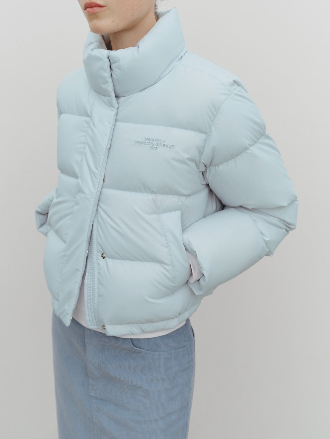 W BASIC CROP DOWN JACKET