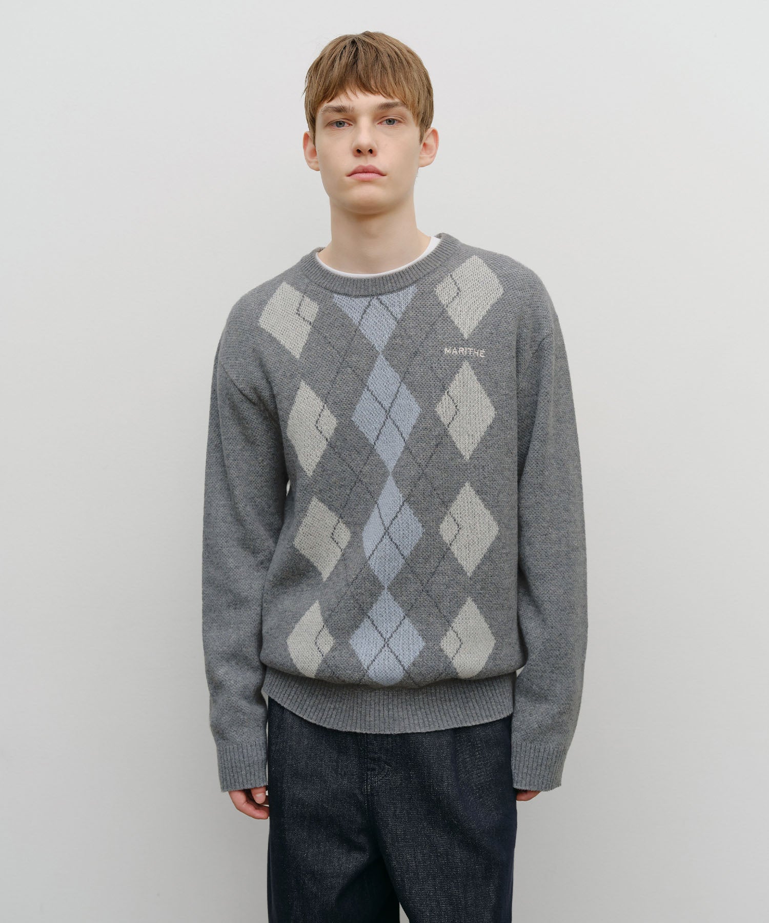 ARGYLE JQD KNIT PULLOVER