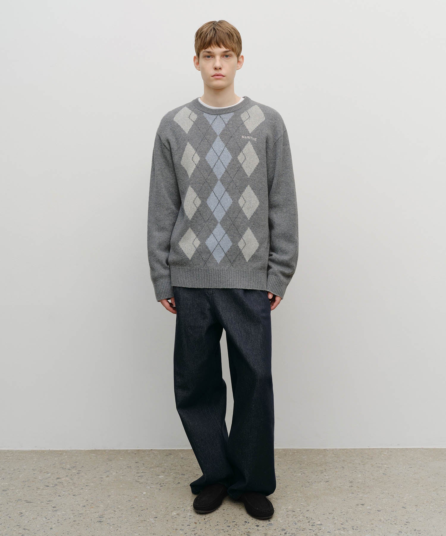 ARGYLE JQD KNIT PULLOVER