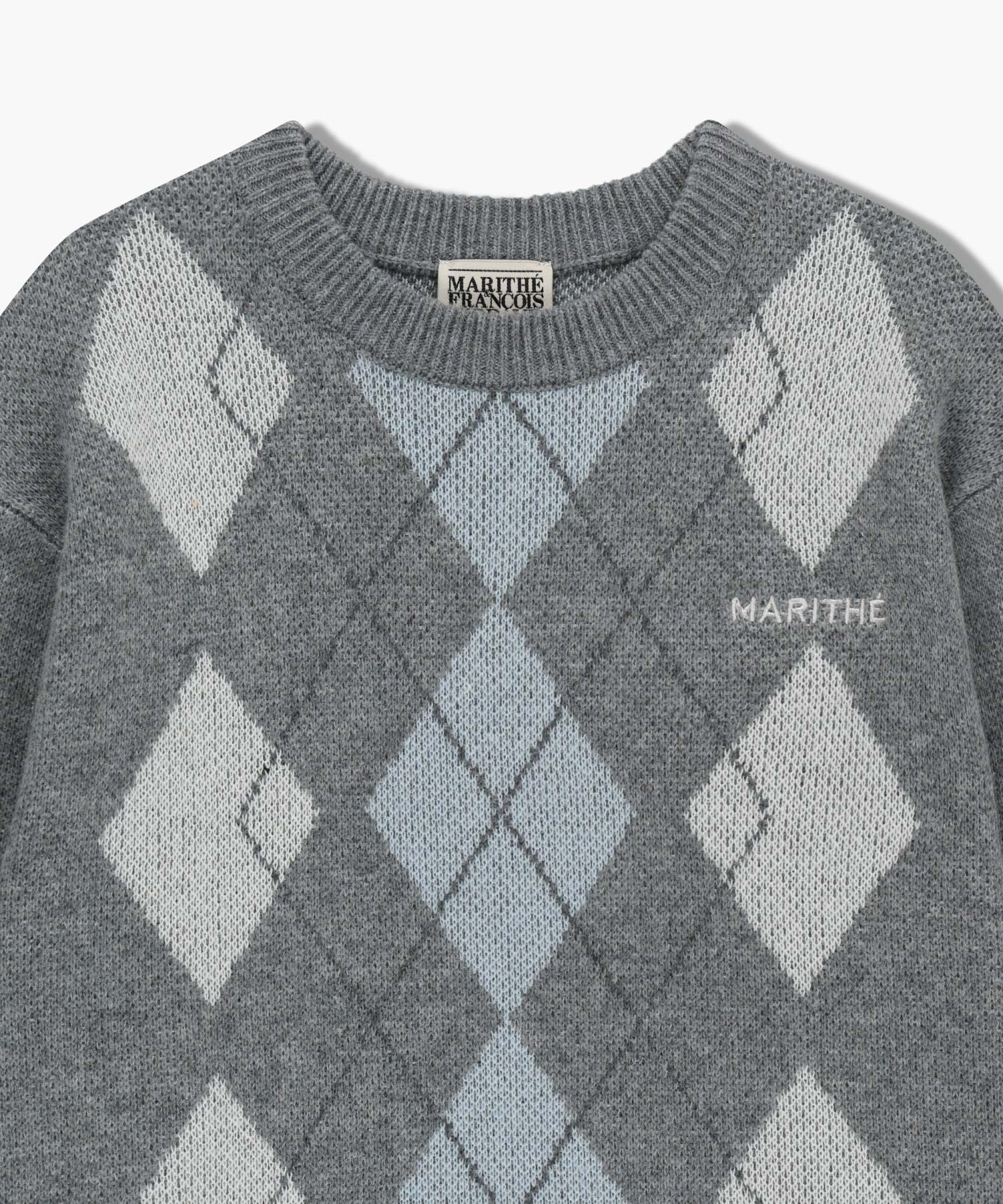 ARGYLE JQD KNIT PULLOVER
