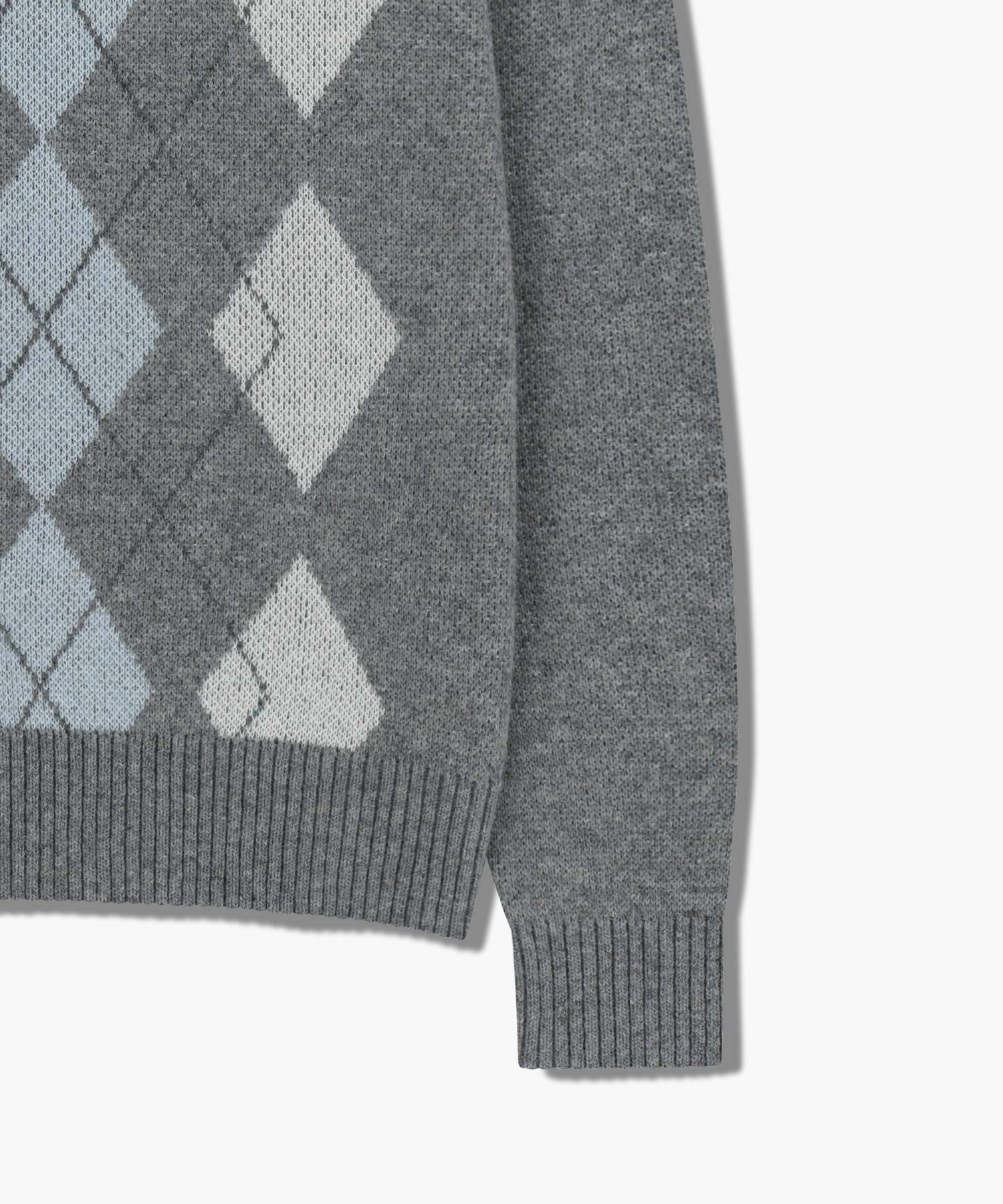ARGYLE JQD KNIT PULLOVER