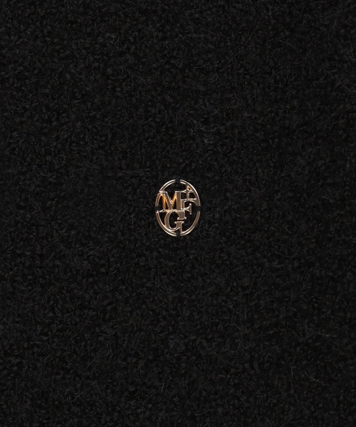 W BOUCLE KNIT ROUND NECK CARDIGAN