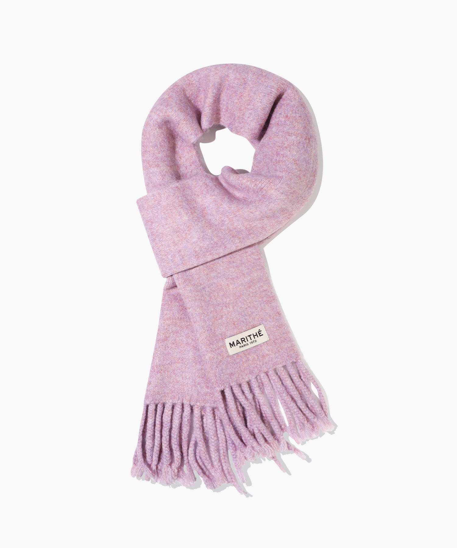 FUZZY SOLID KNIT MUFFLER