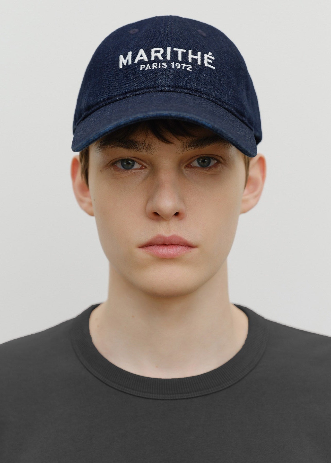 DENIM WASHING REGULAR LOGO BALL CAP
